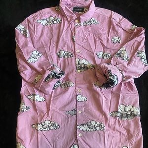 Scotch & Soda embroidered Cloud Print Long sleeve button up